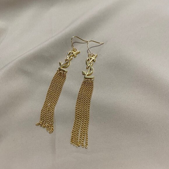 Yves Saint Laurent Tassel Earrings - Picture 7 of 7